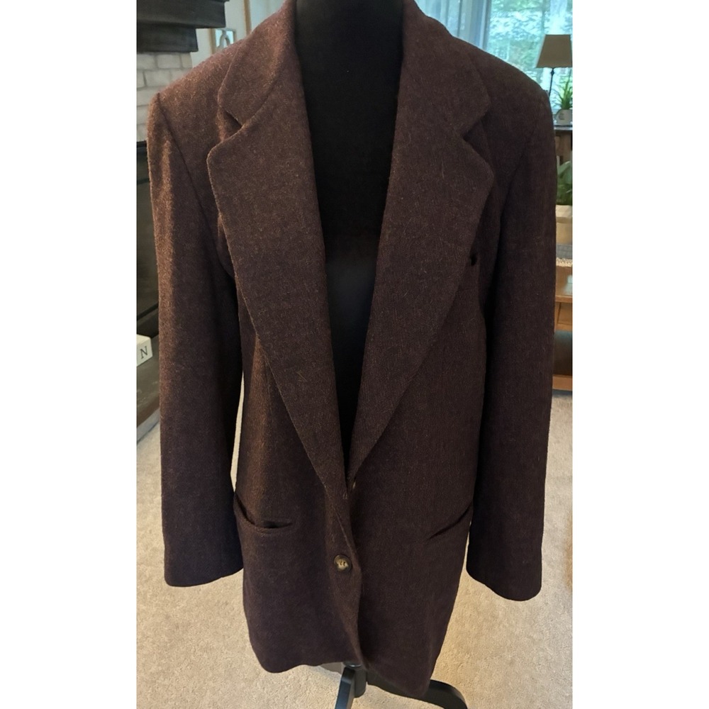Brooks Brothers Women's Brow  Suit Jacket Blazer, Vintage 100% Wool, Size 12 - Picture 6 of 7